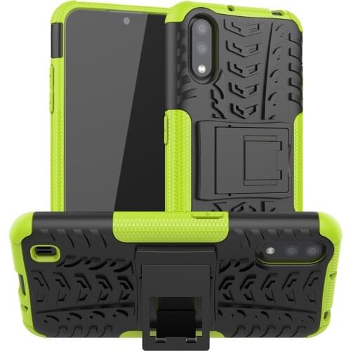 For Samsung Galaxy A01 Case Cover Armor Rugged Bumper Shockproof Stand Hard Silicone Case for Samsung Galaxy A01 A 01 for