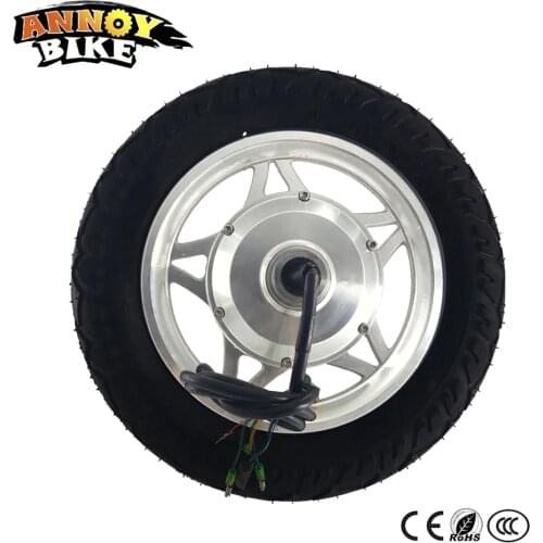 12'' Electric Wheelbarrow Gear Motor 12 inch Light Weight High Torque Hub Motor Narrow Tyre 24V 36V 48V 250W 350W Double Shaft