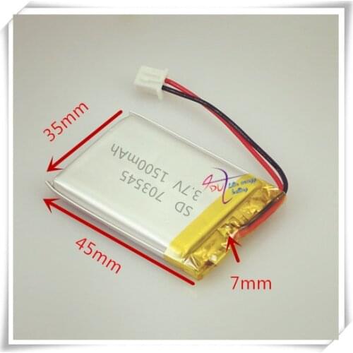 Li-po XHR-2P 2.54 1500mAh 703545 3.7V lithium polymer battery