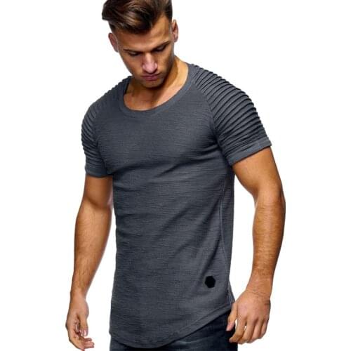 Summer Men T Shirt Bamboo Fiber Breathable Short Sleeve Streetwear T-Shirts Casual Solid T Shirt Men Slim Tops Tee Shirt Homme