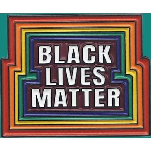 Black Lives Matter Enamel Pins Brooch Collecting Rainbow Lapel Badges Men Women Fashion Jewelry Gifts Adorn Backpack Collar