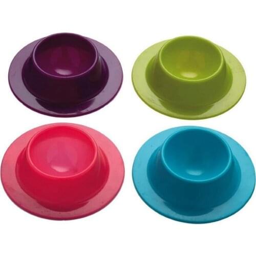 Set of 4 silicone egg cups colors works kitchen silicone eggcup Random color