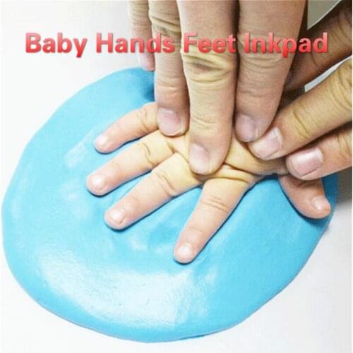 Baby Care Hand Foot Print Clay Soft Clay Fluffy Material DIY Hand Print Footprint Fingerprint Compression Children Toys 20g/bag