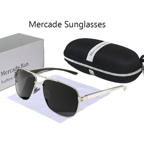 Polarized mens retro sunglasses driving glasses uv400 brand designer metal glasses