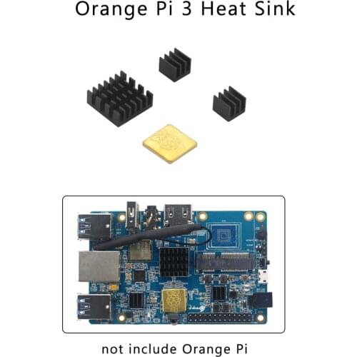 Heat Sinks for Orange Pi 4 Aluminum Copper Heatsink Radiator Cooling Pad Metal Cooler for Orange Pi 3