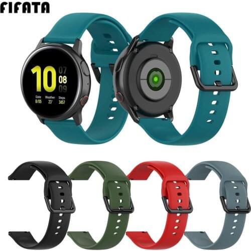 FIFATA Colorful Silicone Watch Strap For Samsung Galaxy Watch Active/Active 2 Smart Band Wristband Accessories For Samsung Watch