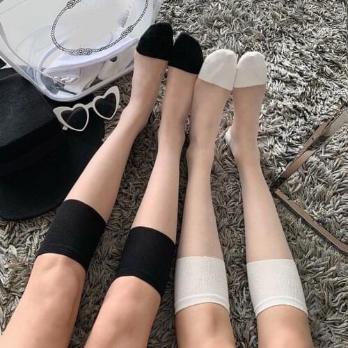 Sexy Mesh Fishnet Socks knee long socks women transparen Fashion Stockings Female Leg Socks Vintage Hiphop Skateboard Sock