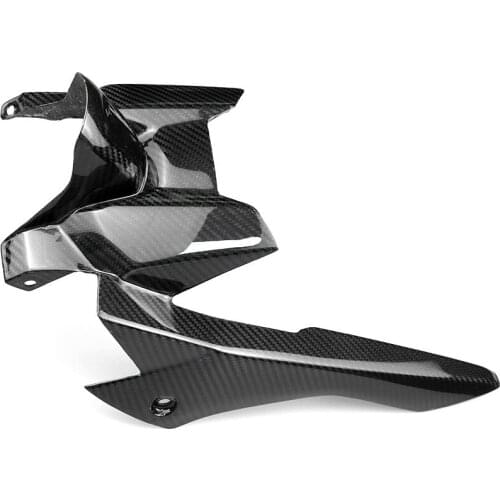 Motorcycle Modified Carbon Fiber Rear Fender with Chain Cover Protective Cover For Yamaha MT07 mt07