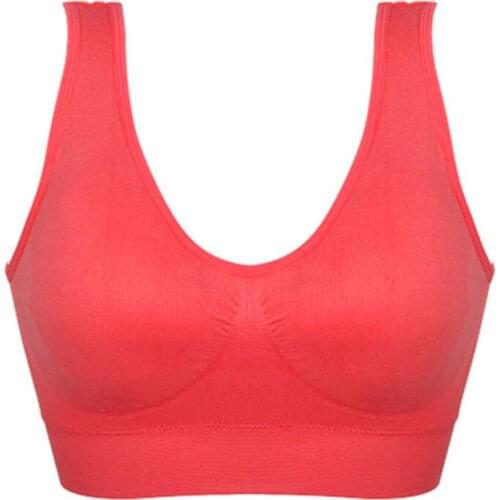 Women Girls Padded Seamless Bra Vest Tops Rimless Bras Hot Sale