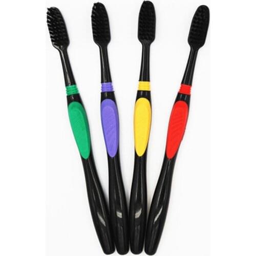 1pc Soft Hair Toothbrush for Men Women Travel Tooth Brush Bristles Biodegradable Oral Care Adults Remove Smoke Stains