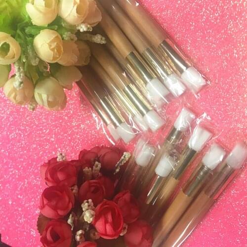 10 Pcs/Lot Fiber Flat Nose Blackhead Remover Brush Pores Deep Cleansing Facial Cleanser Beauty Tool Lower Price Free Shipping