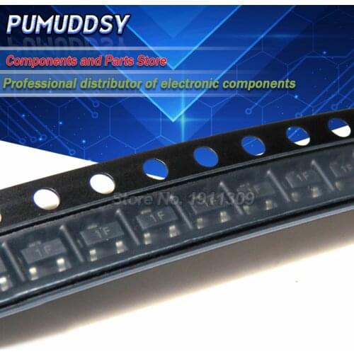 100PCS SMD Triode Transistor BC847B 1F 0.1A/45V NPN SOT23 IC