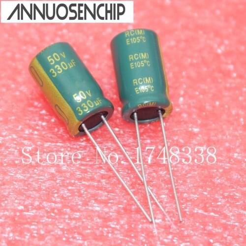 330uf 50v 105C LOW ESR electrolytic CAP high frequency CAP: 50V 330UF volume: 10*16mm
