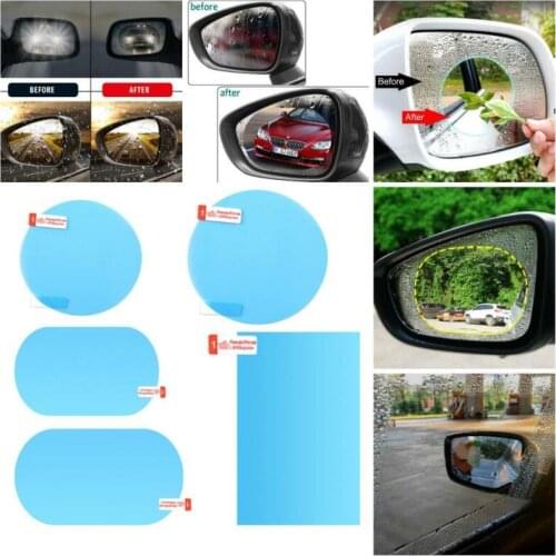 Car Sticker Car Rearview Mirror Waterproof Membrane Car Sticker Anti Fog Mirror Protective Film Anti-glare Rainproof Accessories