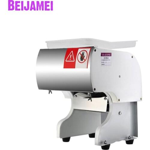 BEIJAMEI High Quality Meat Cutting Machine Commercial Pork Beef Meat Slicer Shredding Machine