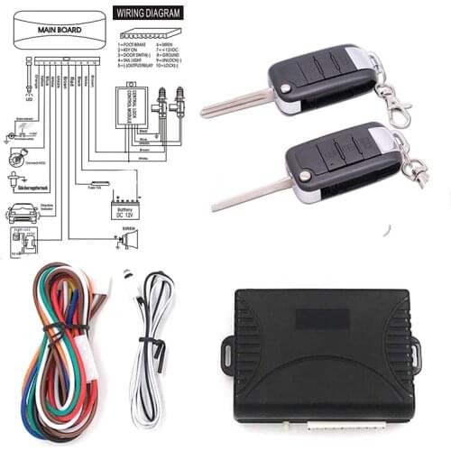 For Honda Car Alarm System Auto Remote Central Kit Door Lock Locking System with Key Central Locking with Remote Control