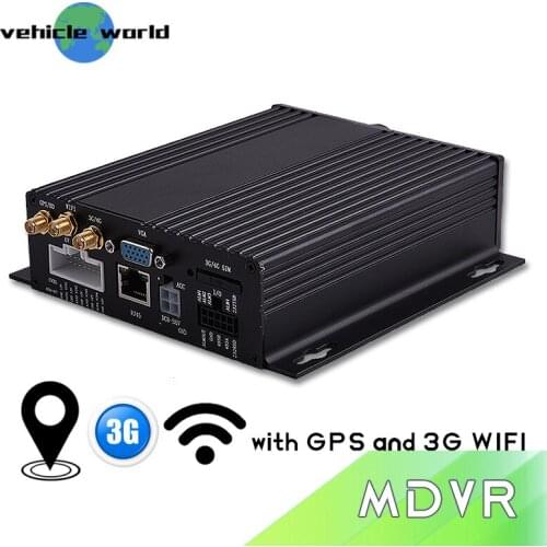 Double SD Card 720P Mobile DVR 4 Channels GPS WIFI 3G MDVR for Truck Bus Taxi
