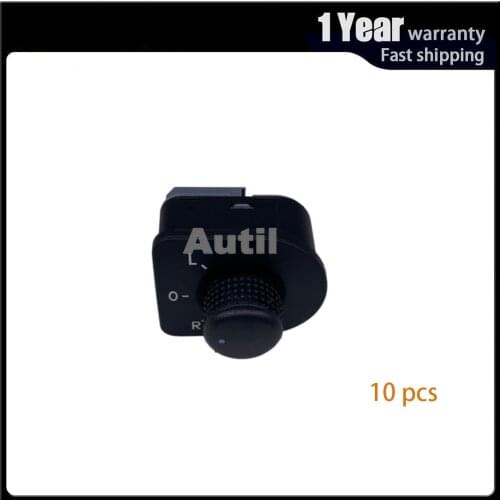 10 Pcs For VW Passat B5 B5.5 Beetle Golf Mk4 Bora Electric Adjust Master Switch Rear View Mirror Control Knob 6 PINs 1J1959565D