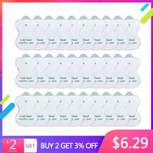EMS Self Adhesive Pulse Gel Electrode Pads Patch For Tens Acupuncture Therapy Body Massager Electrical Muscle Stimulator