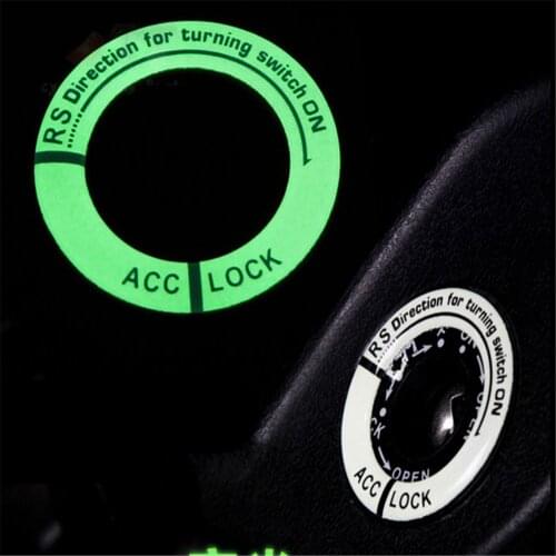 Car ignition key ring luminous sticker for Alfa romeo Milano 159 147 156 mito emblema Giulietta 2000 Sprint Alfetta