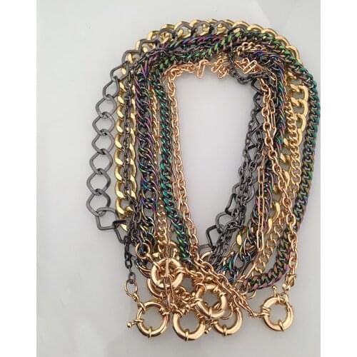 Bohemian simple bijoux Vintage Choker Collier Bijoux Femme Maxi For Women Collars Colar statement fashion links chain necklace