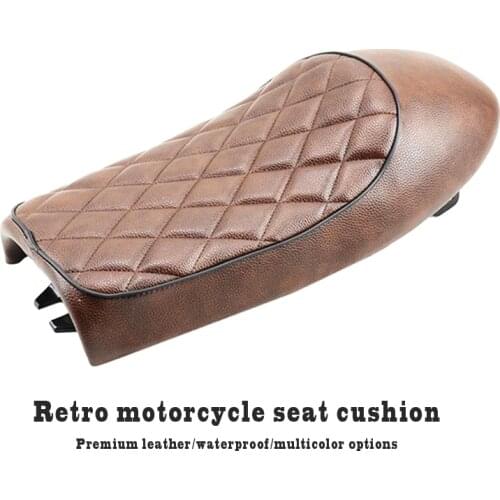 Motorcycle Retro Seat Cover Vintage Replacement Hump Saddle Seat Cushion Motocross Accessories For CG 125 Honda Cafe Racer