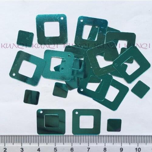 New!! 30g/lot 17mm Blue Dual Square Flat Loose Sequins Paillettes Sewing,Wedding Craft,Women Kids DIY Garment Accessory