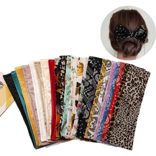 New Knotted Hairband Lazy Curler Cotton Magic clip Floral Hair Curling Version Wire hair bands for women Make Hair Rolled Up