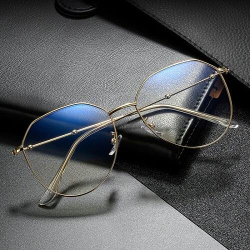 Bluelight Glasses Man Round Frame Clear Optical Oculos 2020 New Vintage Anti Blue Light Gafas De Sol Computer Spectacle Anteojos