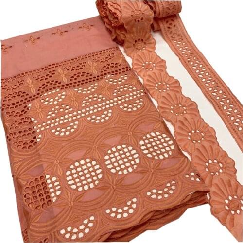 Swiss Voile Lace Fabric 2021 High Quality African Lace Fabric Embrodiery +5yds Large barcod+5yds Small barcode For Dress L19-13