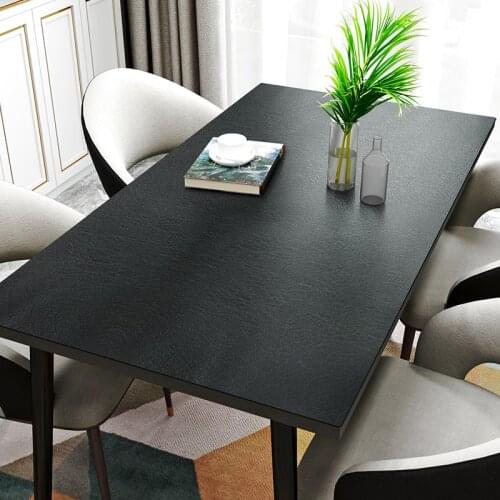 Table Cloth PVC White Waterproof Oilproof Dining Table Cover Protector Rectangel Black Nordic Simple tapete скатерть на стол