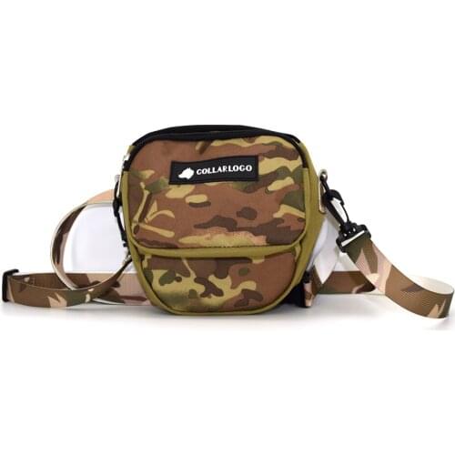 New Design Waterproof Camouflage Oxford Fabric Pet Dog Treat Training Pouch Snacks Bag Waist Shoulder Strap With Small Toy Bag