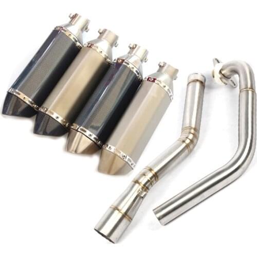 Escape Motorcycle Exhaust Head Link Pipe And Muffler Stainless Steel Exhaust System For Yamaha R15 V1V2 Until 2016