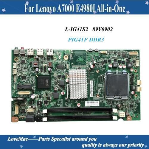 High quality desktop motherboard FRU 89Y0902 for Lenovo A7000 E4980I L-IG41S2 PIG41F DDR3 All-in-One Motherboard 100% tested