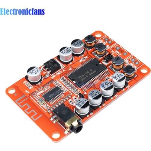 YDA138 Class D Dual Channel Stereo Bluetooth Digital Amplifier Board Module 2*15W Stereo 2 Channel Power Amplifiers DC 12V 2A