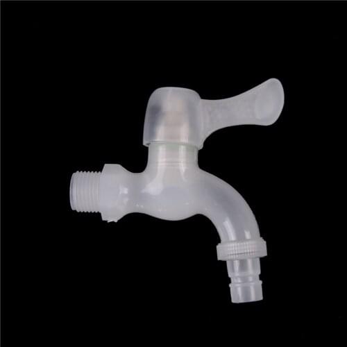 1pcs Plastic Faucet Tap Thread White Small Bibcock Easy Install Washing Machine Wholesale Water Tap Faucet