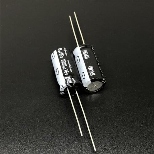 10pcs/100pcs 1500uF 16V NICHICON HV Series 10x20 High Ripple Current Low Impedance 16V1500uF Aluminum Electrolytic Capacitor