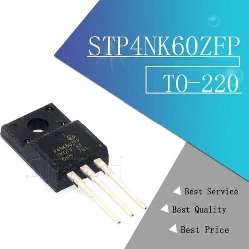 10pcs/lot STP4NK60ZFP P4NK60ZFP 4N60 TO-220F