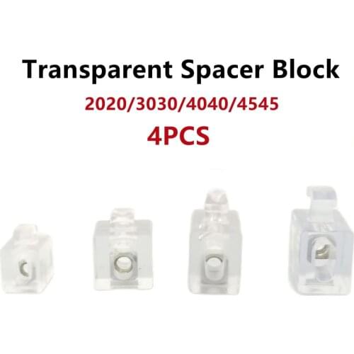 4PCS 2020/3030/4040/4545European Standard Aluminum Profile Accessories Spacer Block Partition Fixing Part Glass Connection Block