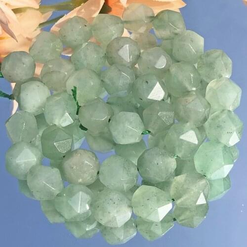 AAA Natural Faceted Green Aventurine Jades Beads for Jewelry Making DIY Bracelet Necklace Loose Spacer Beads Strand 15" 6/8/10mm