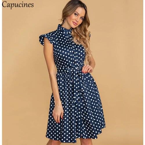 Capucines Summer Polka Dot Dresses China