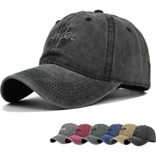 Unisex Hats For Men Casual Simple Light Women Streetwear Baseball Cap Adjustable Hats Make Old Restore Cotton Caps