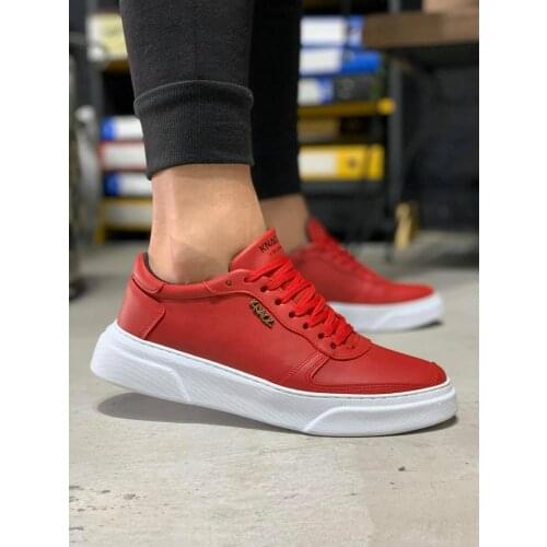 Knack Casual Male Sports Shoes 222 Red Seasonal Comfortable Orthotic Insole Style Sneaker Spring Summer 2021 Fashion Laced