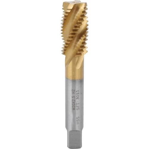 M18x2.5/M20x2.5/M22x2.5/M24x3 Metalworking Spiral Cobalt Machine Screw Tap Hand Tool HSS High Speed Steel Metric Tap Drill Bit