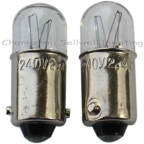 Miniature Lamp Bulbs Lighting Ba9s T10x24 240v 2.4w Ce A095