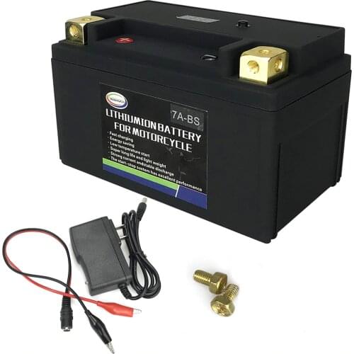 MOSEWORTH 12V Battery Lithium iron LiFePO4 7A-BS 260A Built in BMS Board Lithium Iron Phosphate Motorcycle Battery