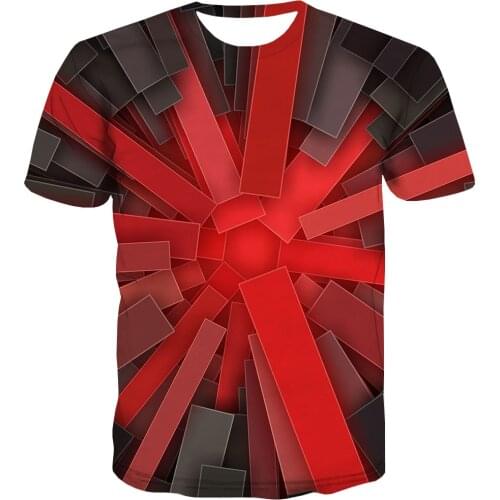 KYKU Brand Abstract T-shirt Men Psychedelic Shirt Print Colorful Tshirts Casual Hilarious Funny T shirts Street T-shirts 3d