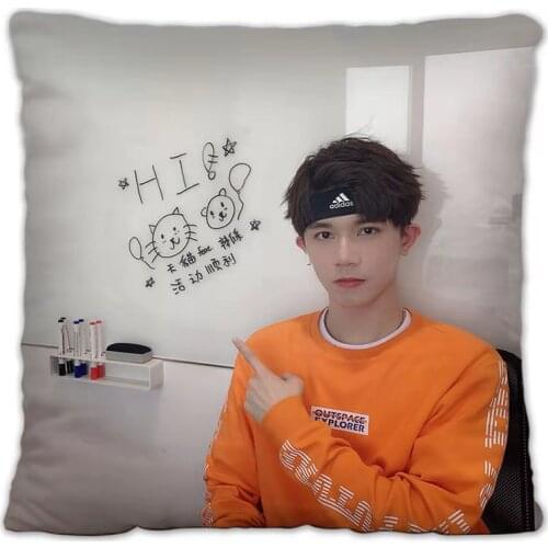 In The Name of The Group Zong Ying Pillowcase Pretty Scholar Yu Lexuan Same Paragraph Star Photo Poster Cushion Cover Souvenir