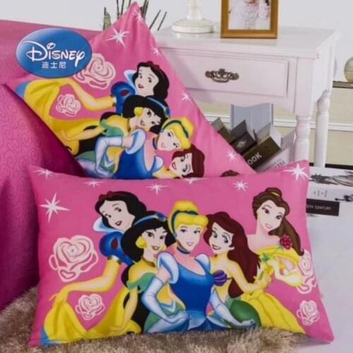 Disney Frozen Elsa Anna Cars 100% Cotton Pillowcases 2Pcs Multiple Cartoon Patterns Couple Pillow Cover Decorative PillowsCase