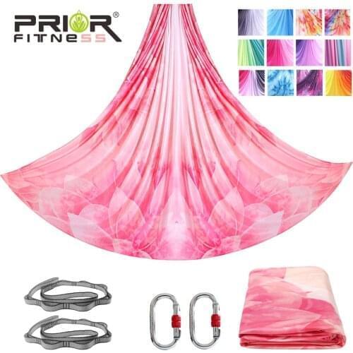 PRIOR FITNESS Non-slip 100% Nylon 5 Meters/ 5.5 Yards Hammock Fabric New Design Yoga Swing High Strength Yoga Hammock